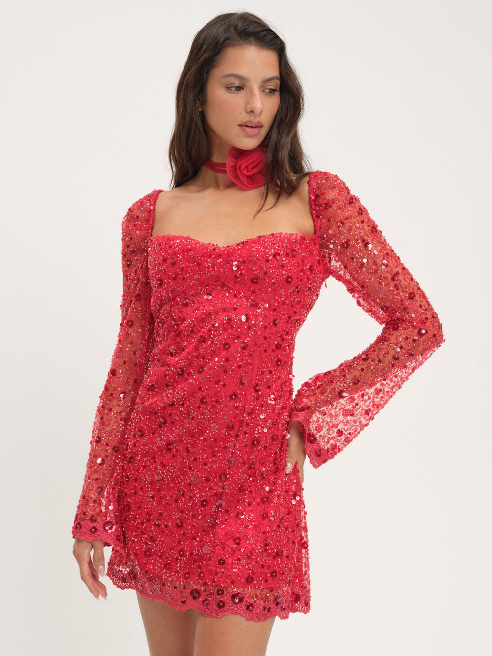 Gwendolyn Mini Dress Red