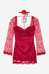 Gwendolyn Mini Dress Red