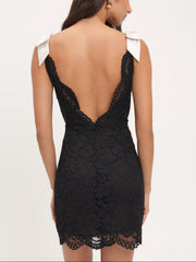 Lakeside Mini Dress Black
