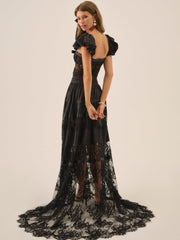 Annabelle Lace Gown Black