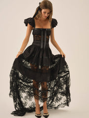 Annabelle Lace Gown Black