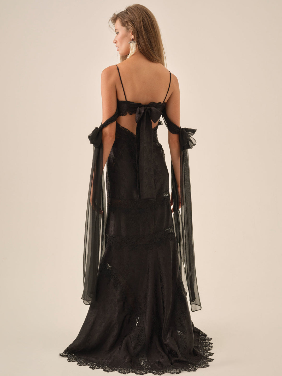 Rita Lace Gown Black