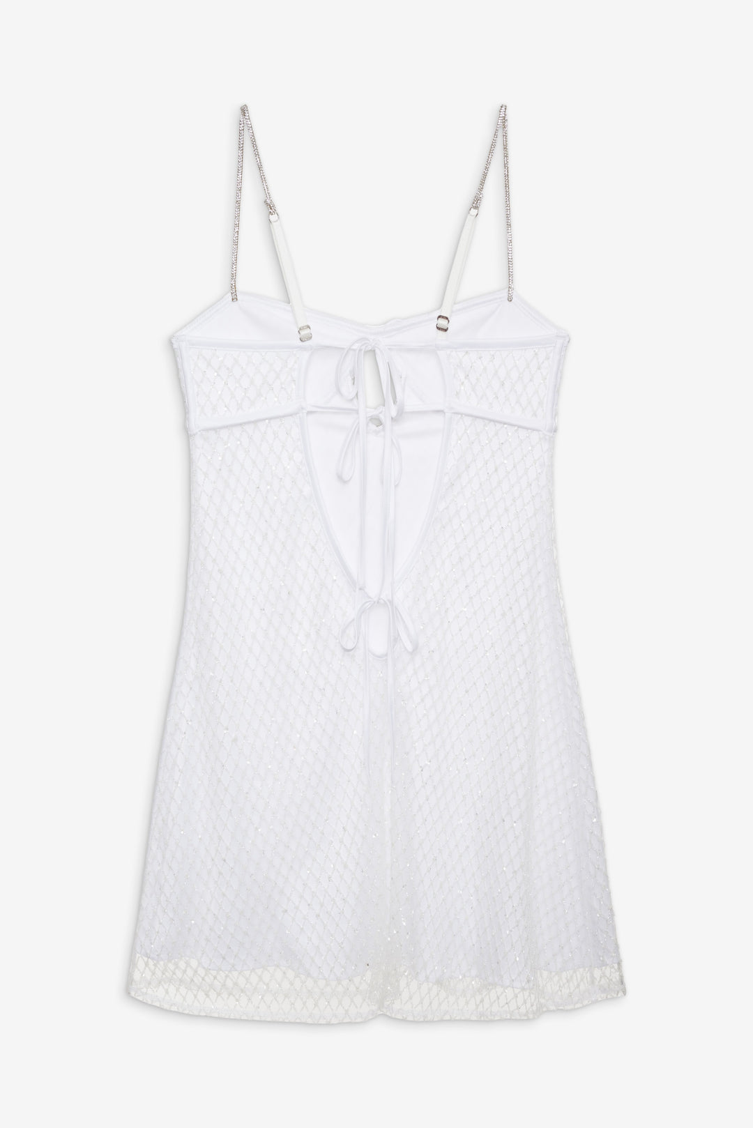 Glitter Slip Dress White