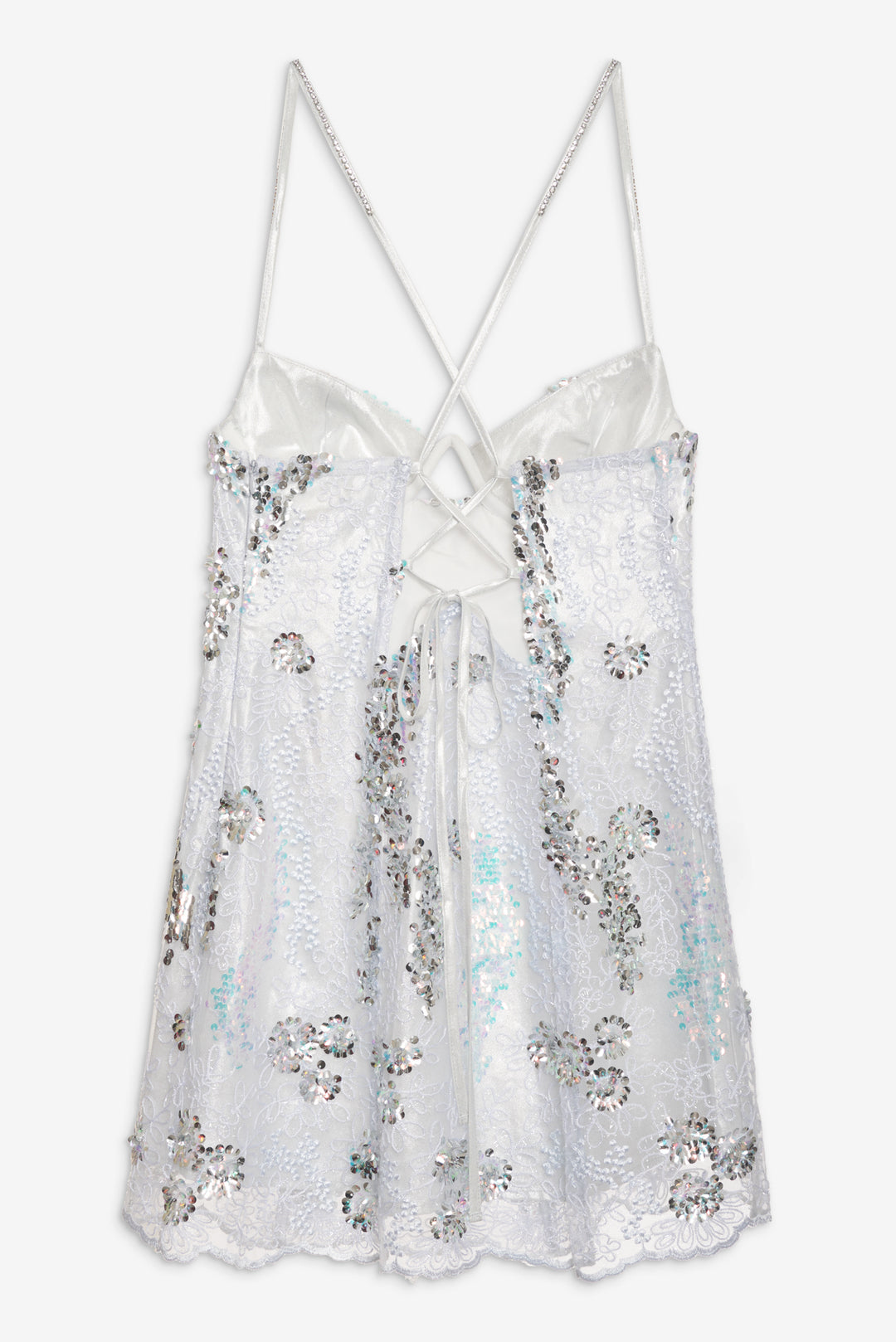 Opal Mini Dress Silver