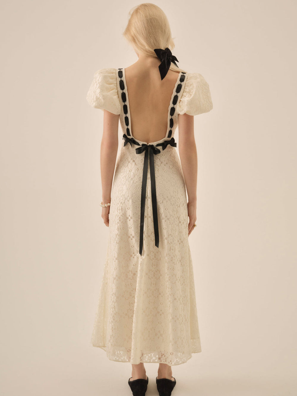 Creampuff Lace Maxi Dress Cream