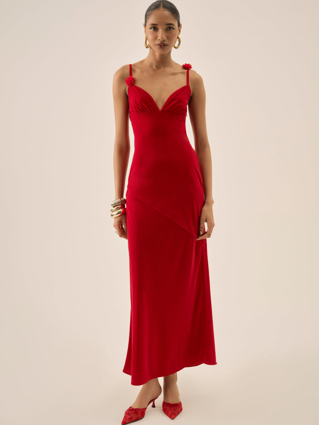 Huda Maxi Dress Red