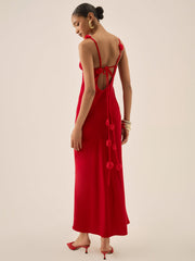 Huda Maxi Dress Red