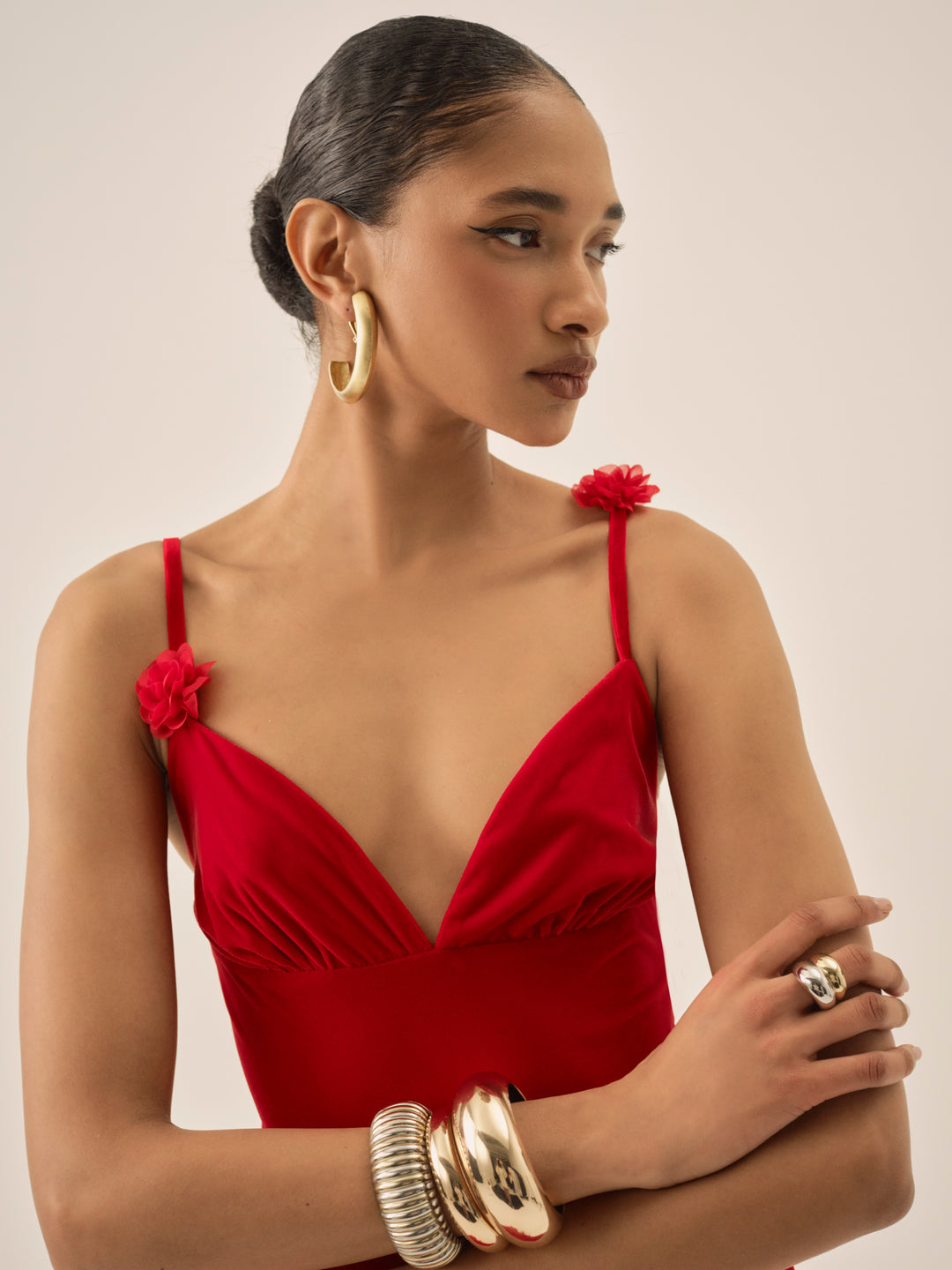 Huda Maxi Dress Red