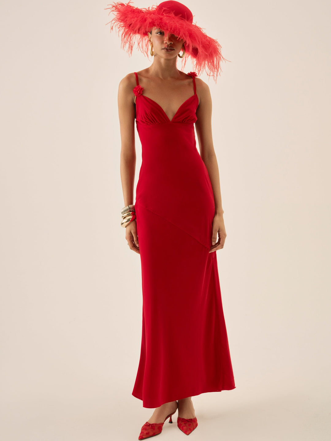 Huda Maxi Dress Red