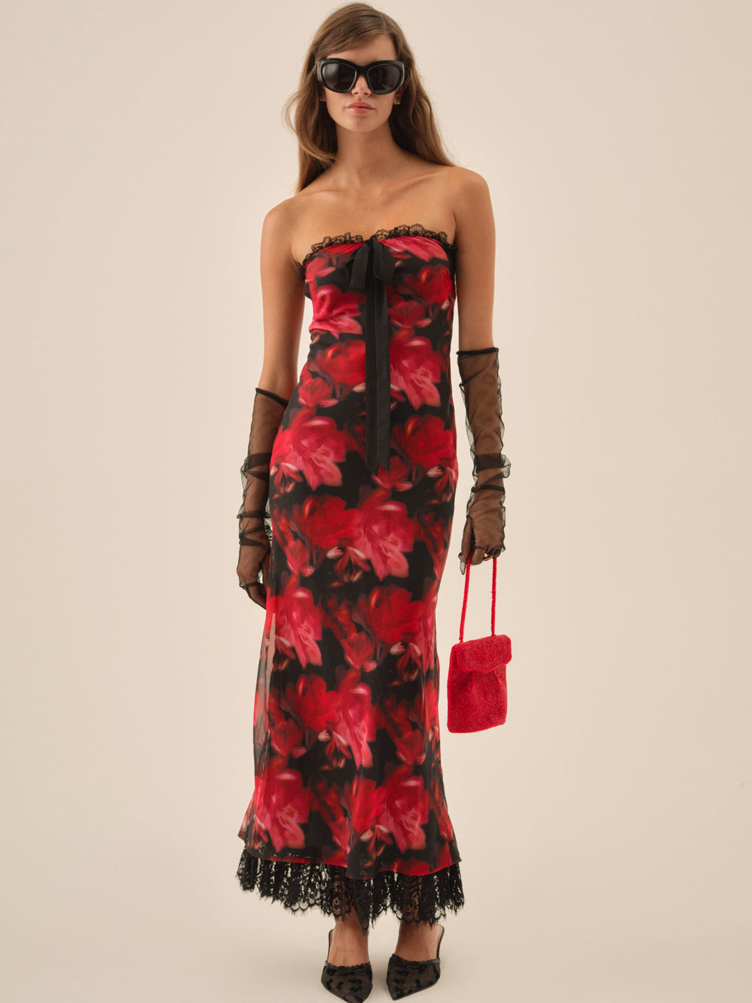 Dark Romance Maxi Dress Red