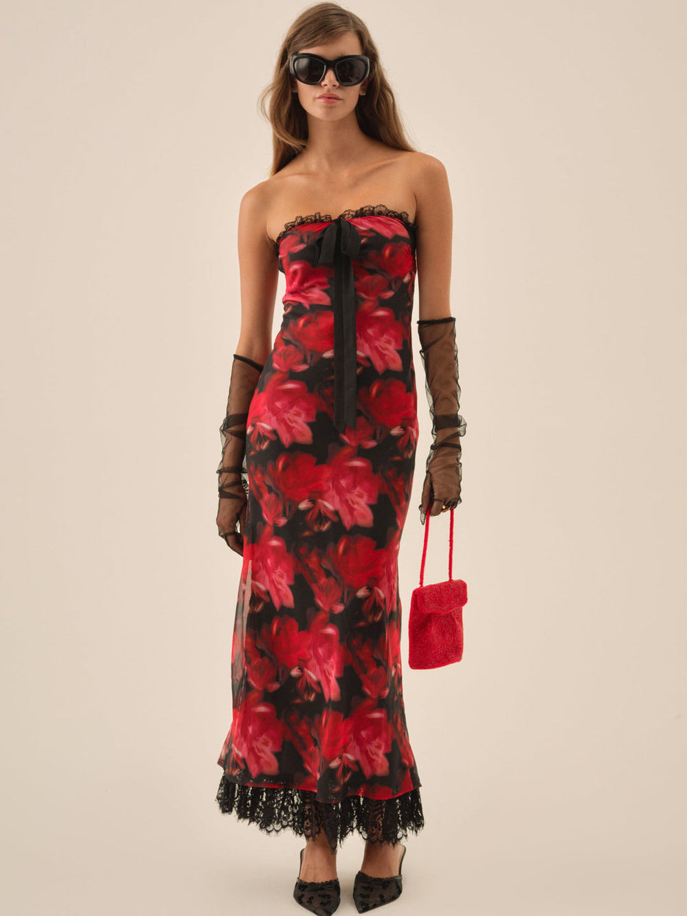 Dark Romance Maxi Dress Red