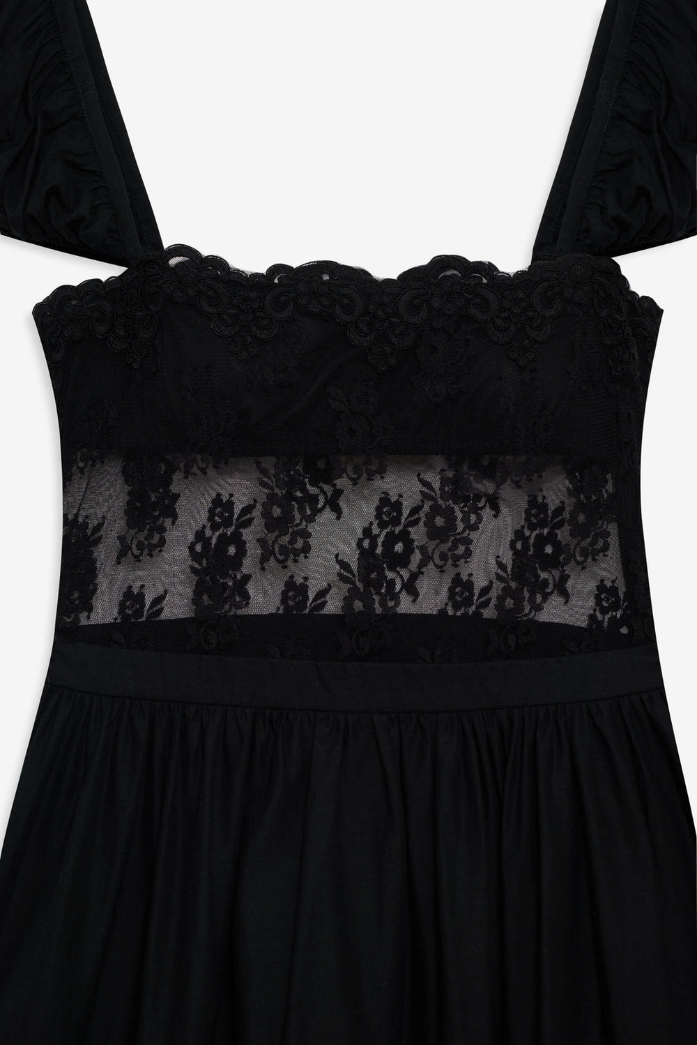 Liya Lace Midi Dress Black