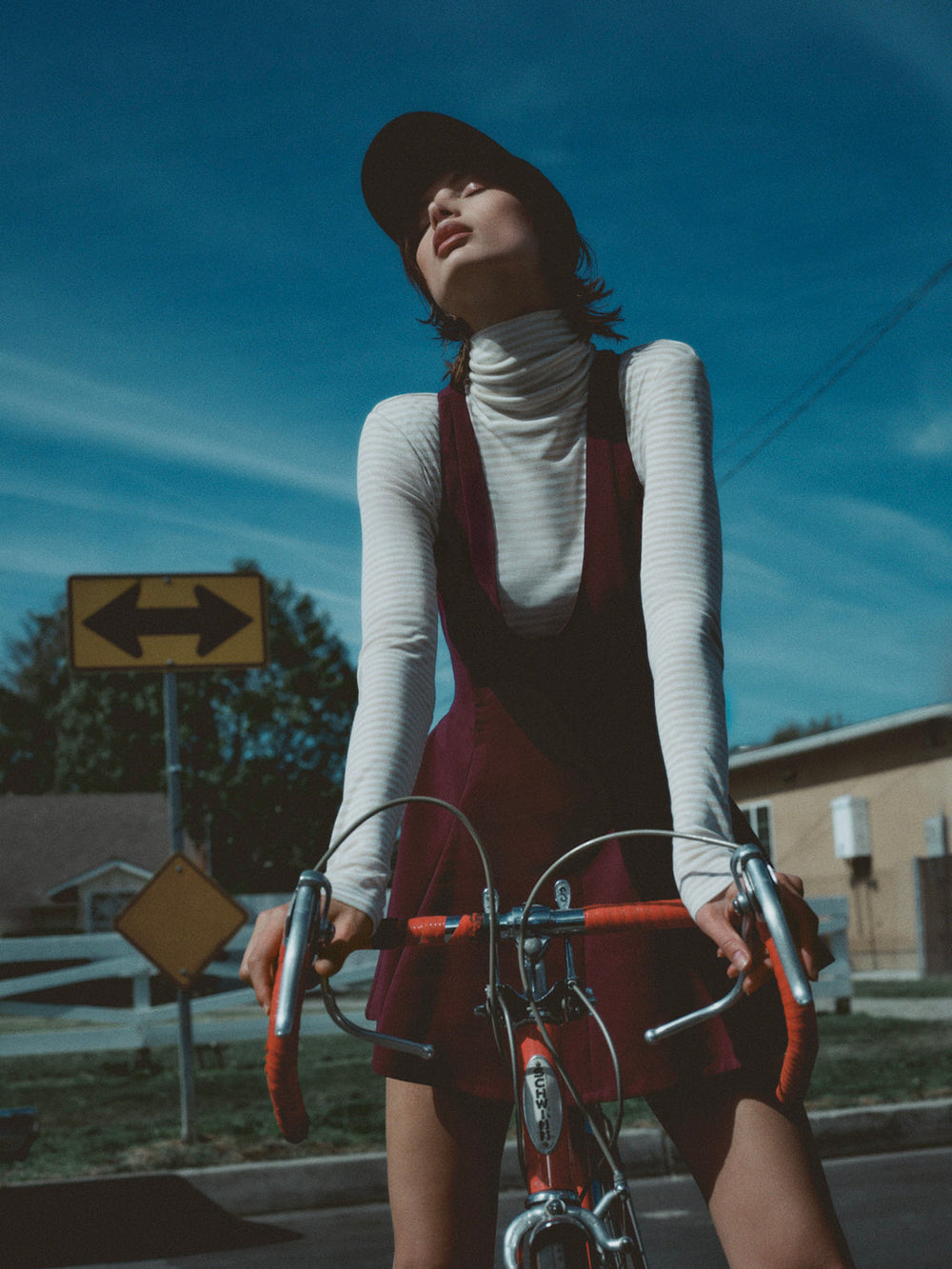 Selena Mini Dress Burgundy