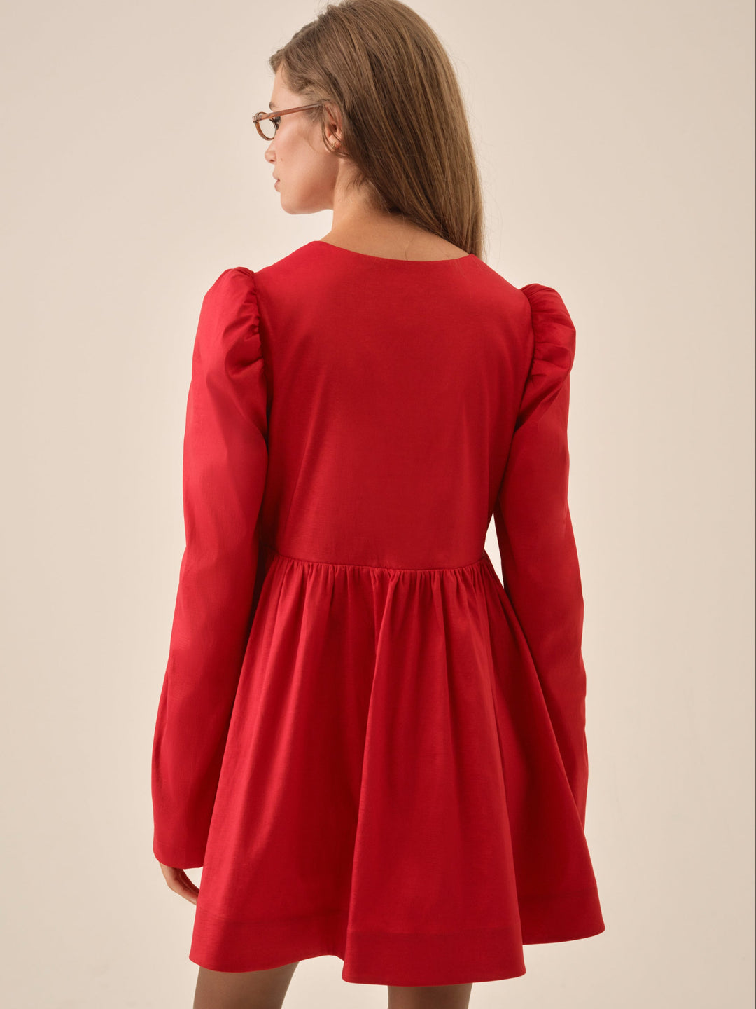 Lucia A-Line Mini Dress Red