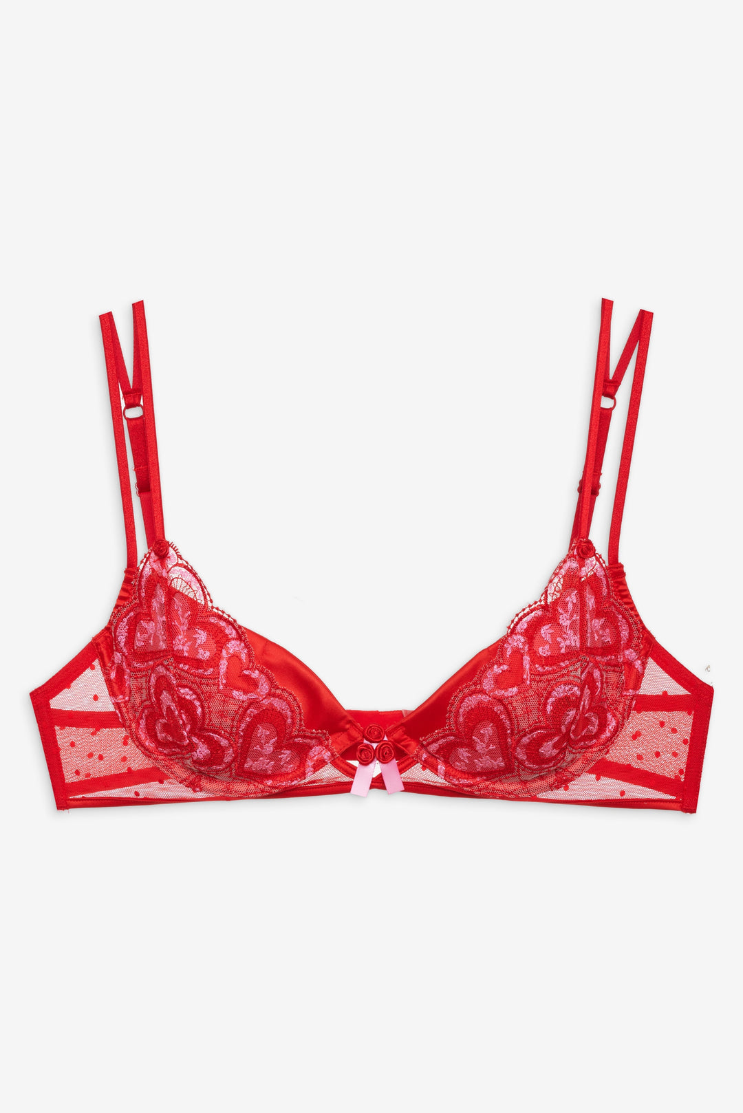 Heartbeat Underwire Bra Red