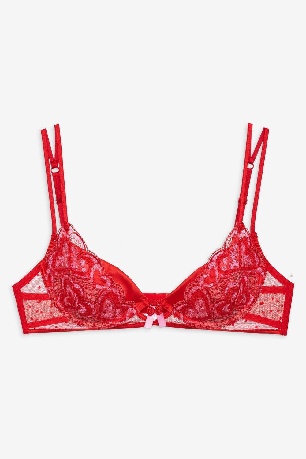 Heartbeat Underwire Bra Red