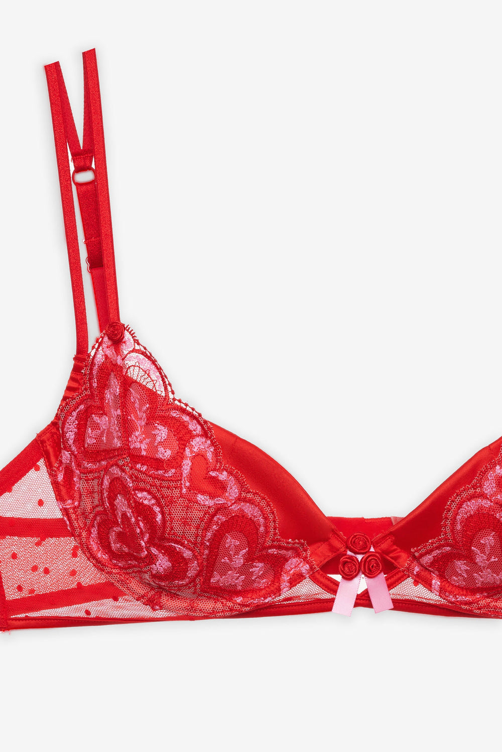 Heartbeat Underwire Bra Red