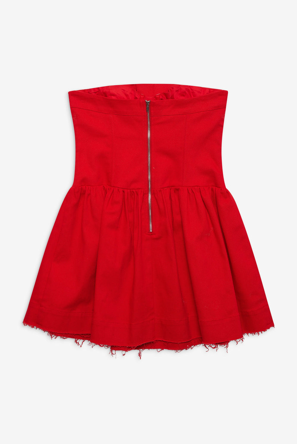 Lipstick Denim Mini Dress Red
