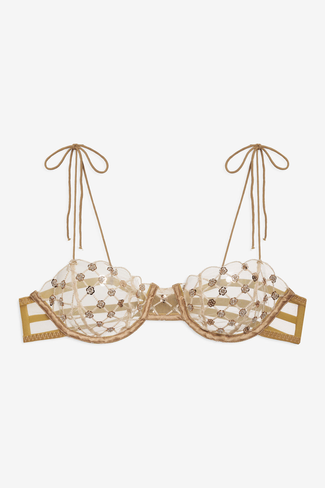 Dazzle Me Underwire Bra Gold