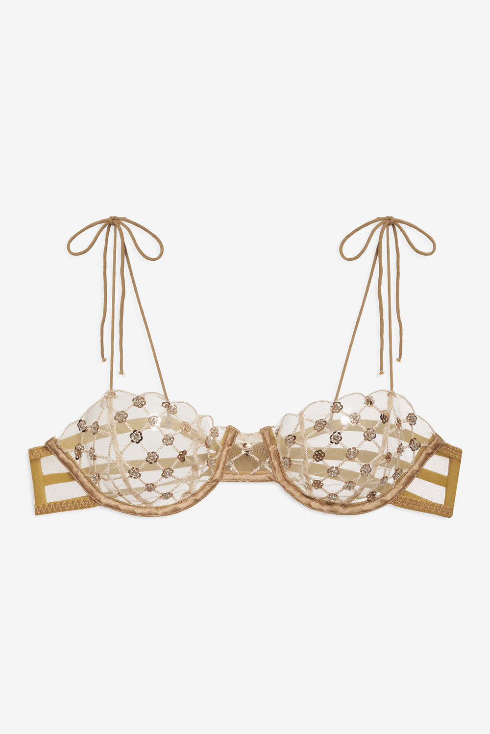 Dazzle Me Underwire Bra Gold