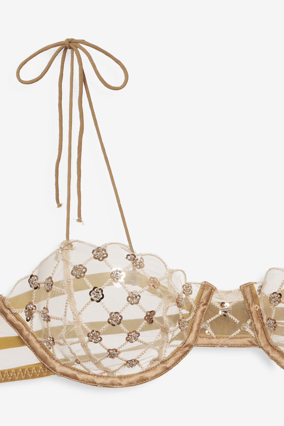 Dazzle Me Underwire Bra Gold
