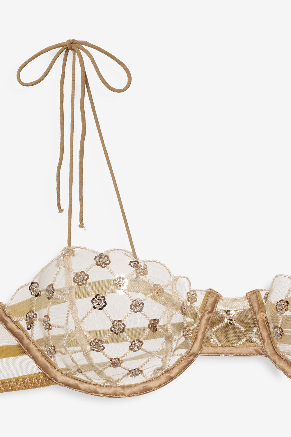 Dazzle Me Underwire Bra Gold