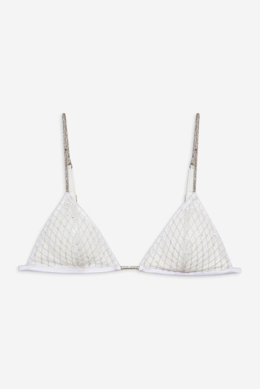 Glitter Bralette White