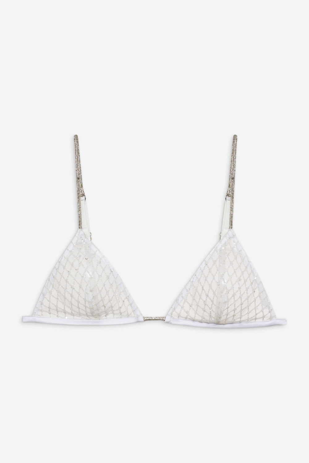 Glitter Bralette White