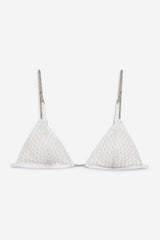 Glitter Bralette White