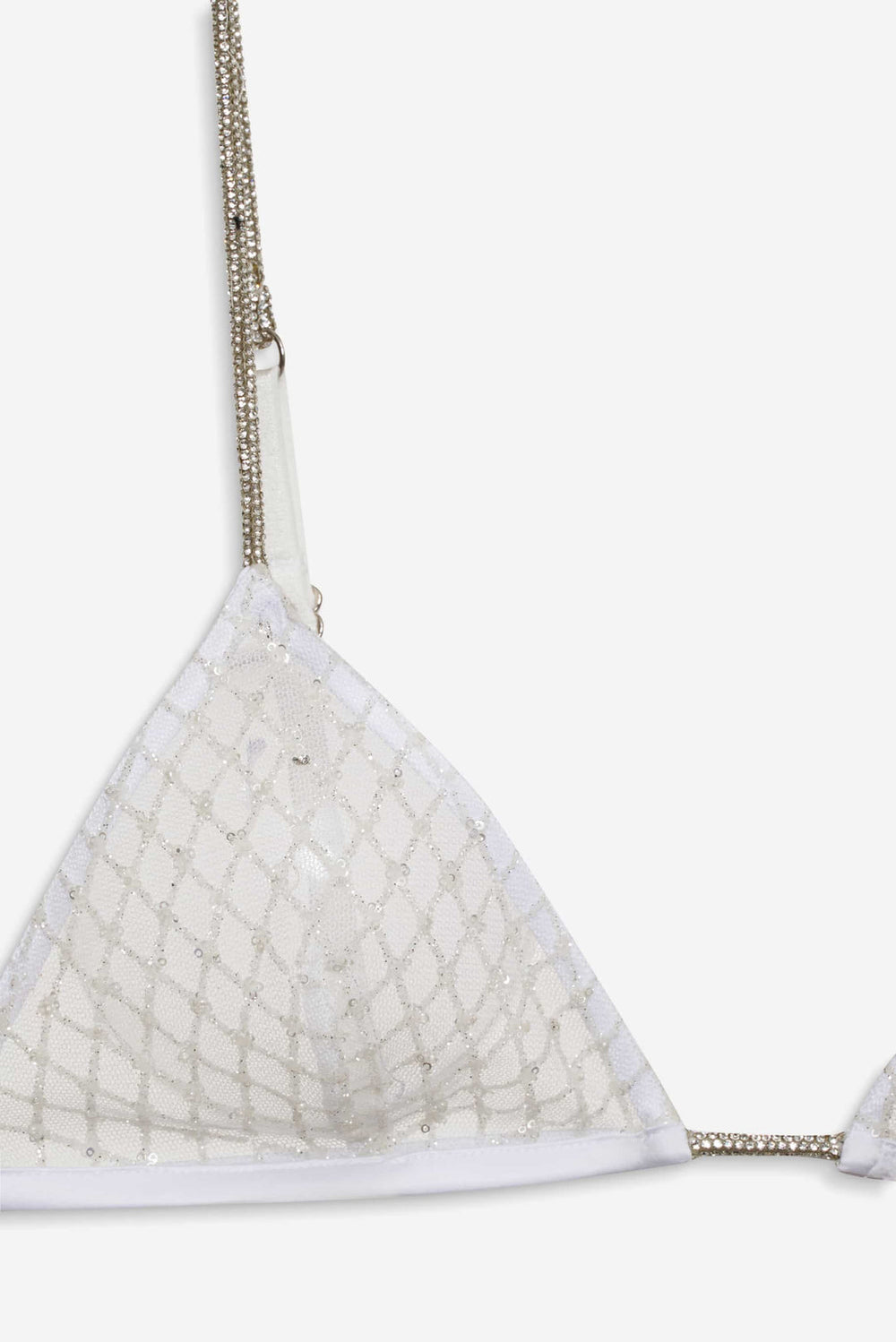 Glitter Bralette White