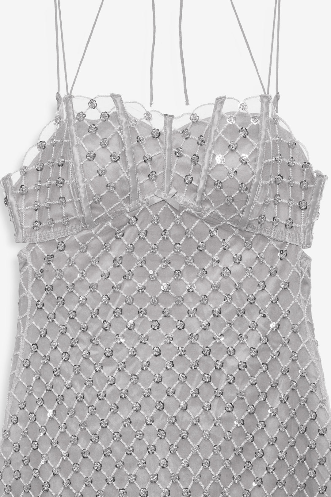 Dazzle Me Slip Dress Silver