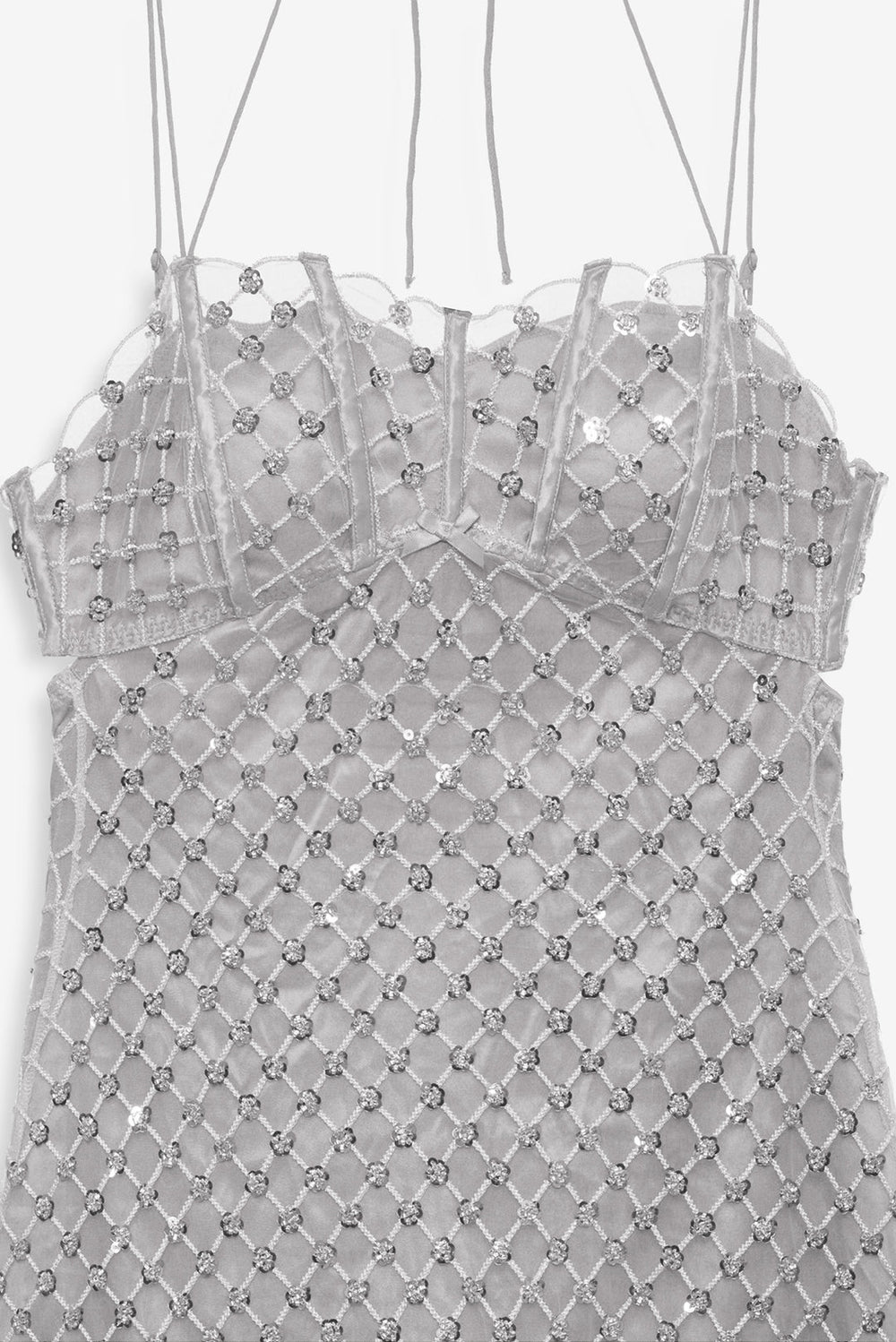 Dazzle Me Slip Dress Silver