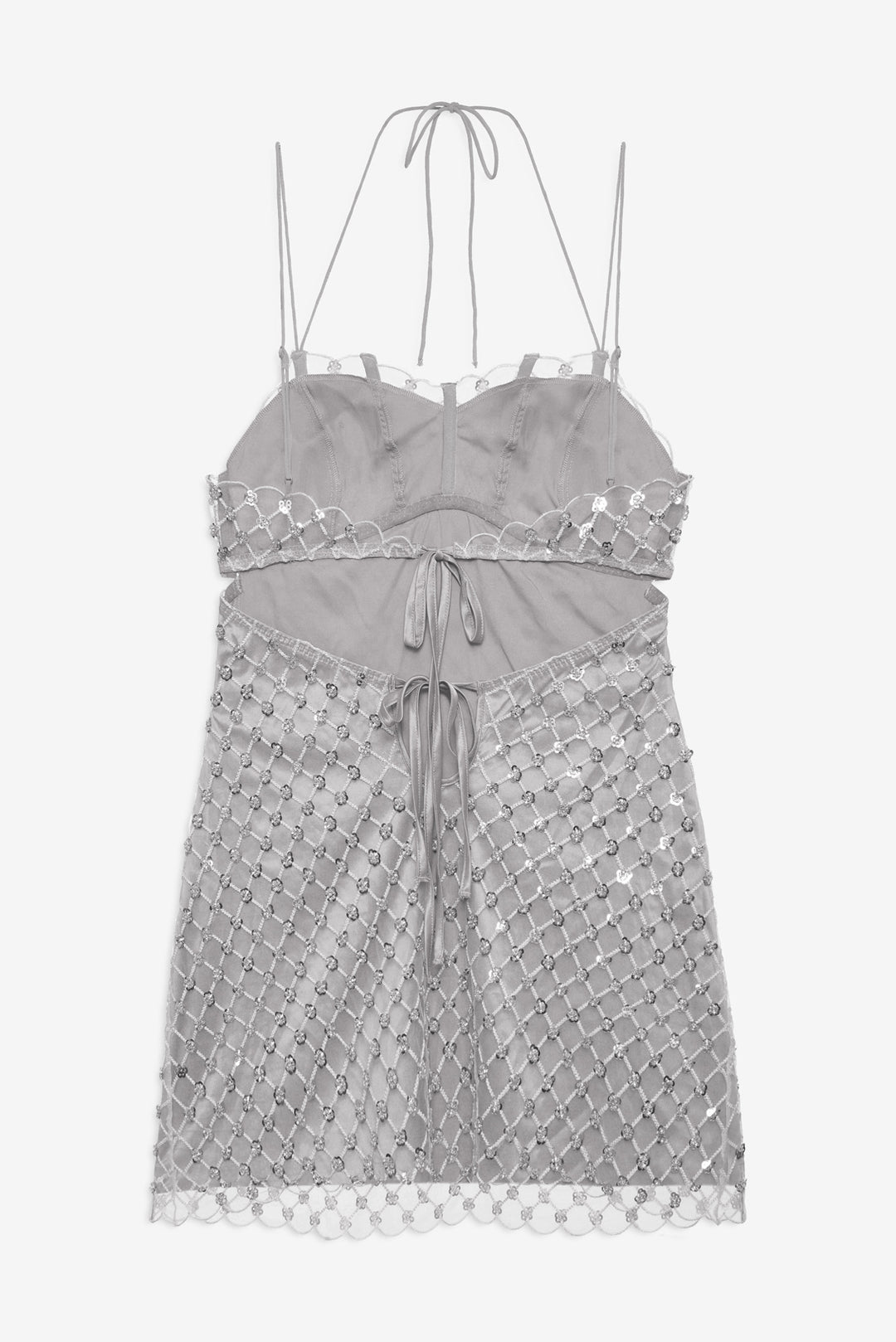 Dazzle Me Slip Dress Silver