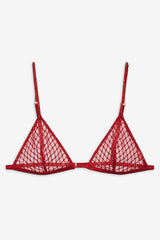 Glitter Bralette Red