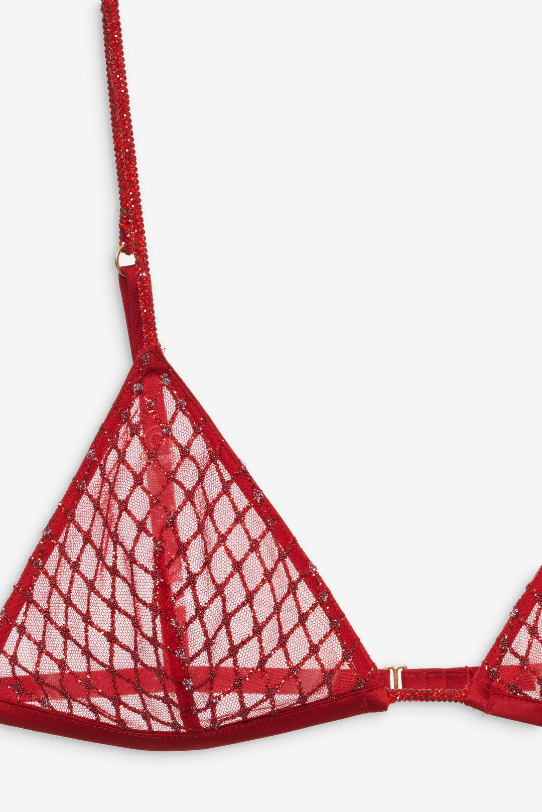 Glitter Bralette Red