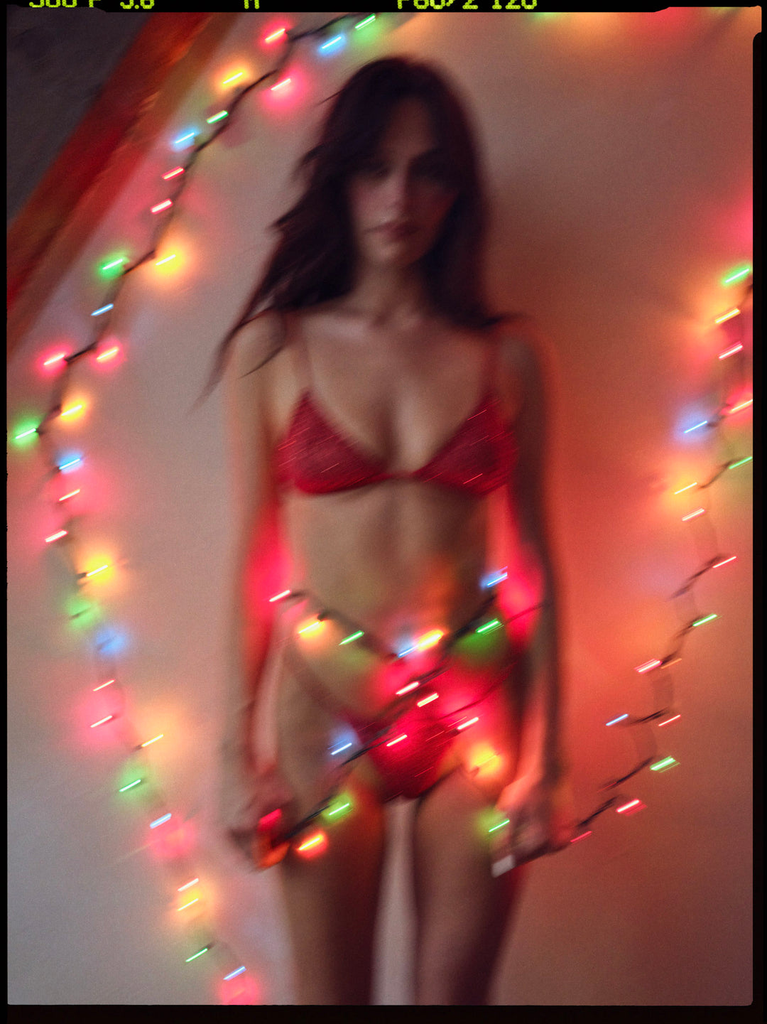 Glitter Bralette Red