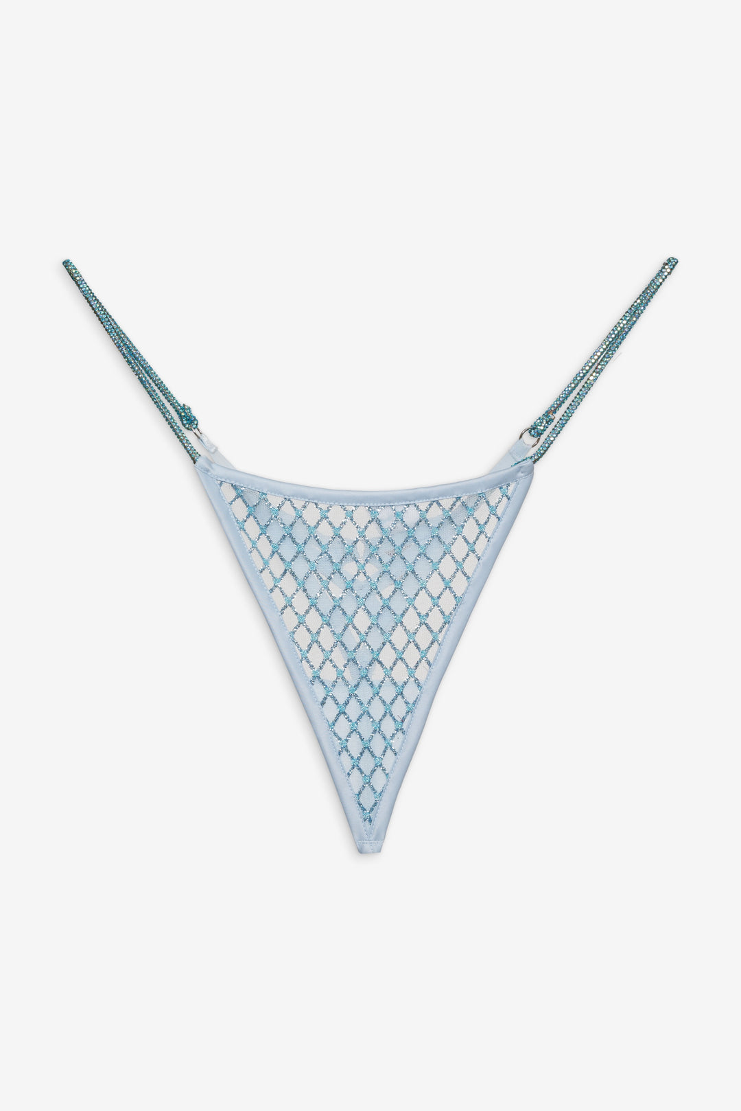 Glitter Thong Panty Blue