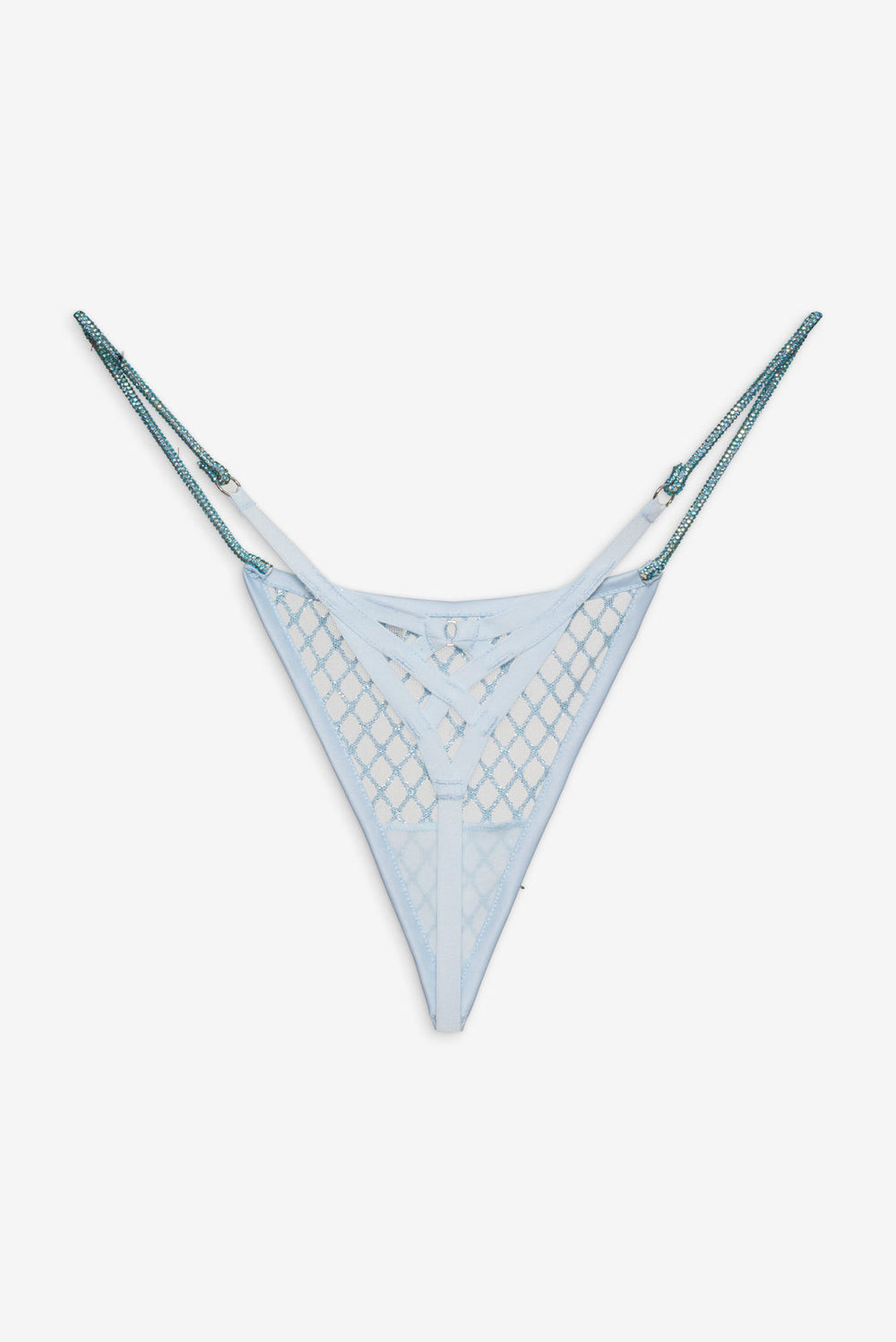 Glitter Thong Panty Blue