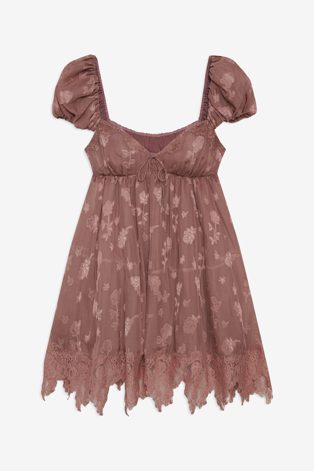 Olivia Mini Dress Mahogany