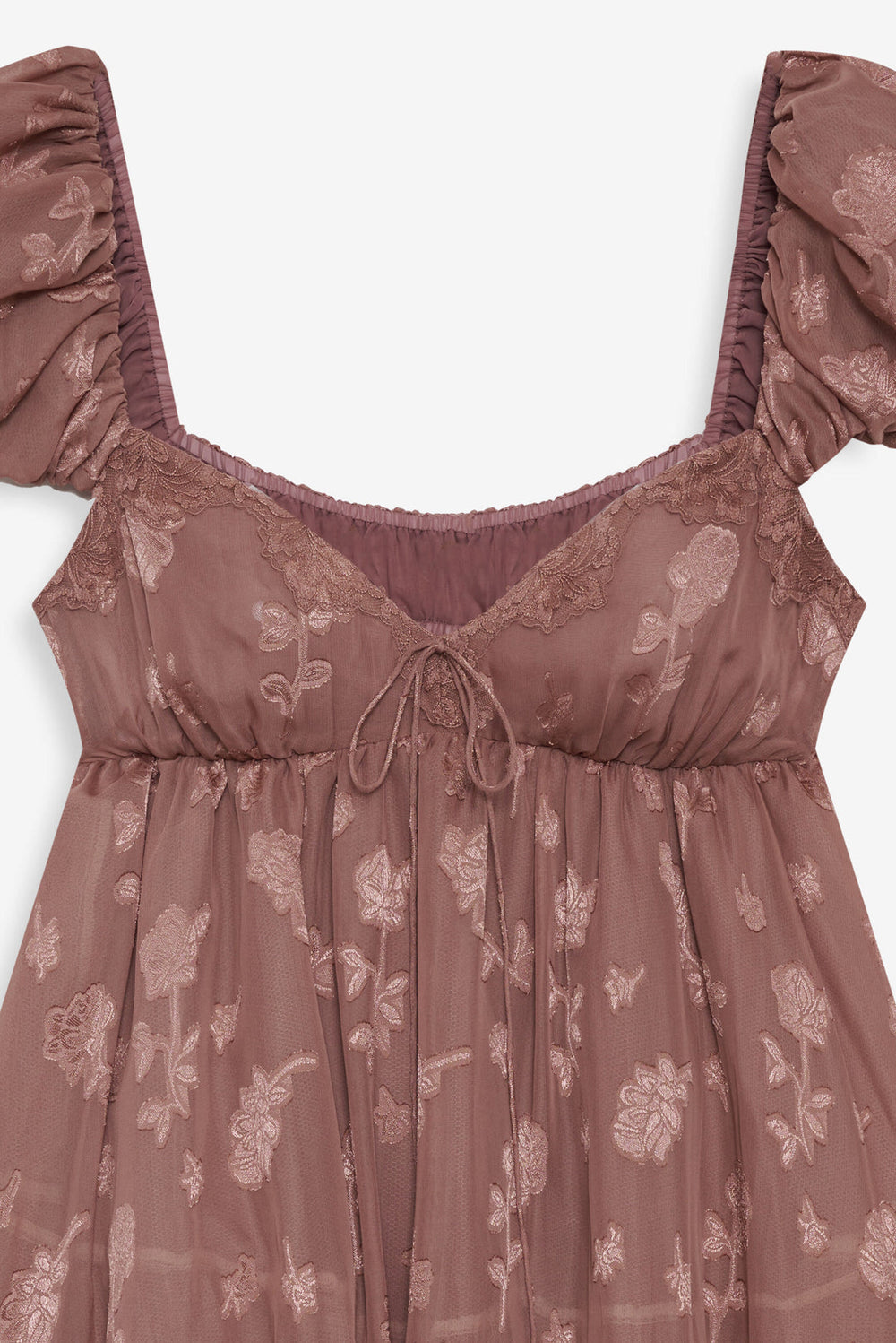 Olivia Mini Dress Mahogany