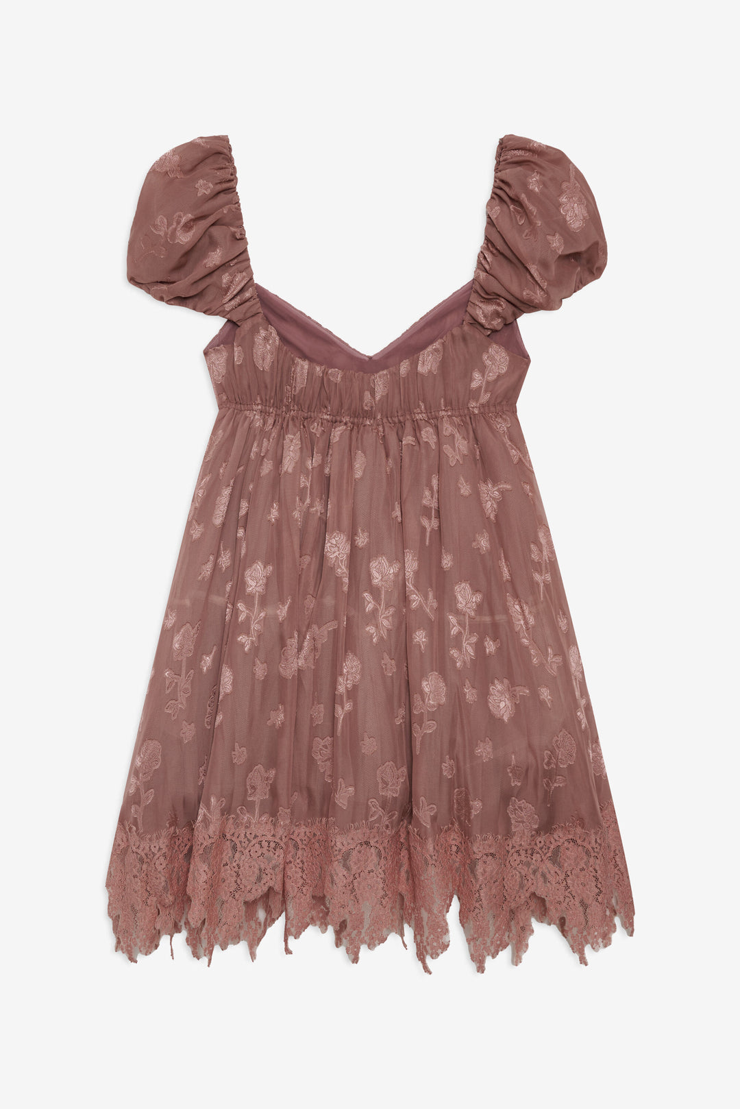 Olivia Mini Dress Mahogany