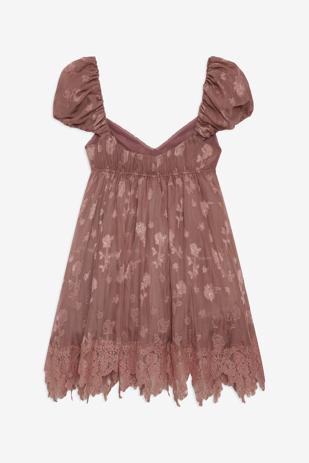 Olivia Mini Dress Mahogany