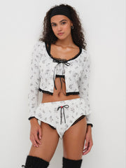Fawn Cardigan White