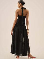 Ophelie Organza Maxi Dress Black