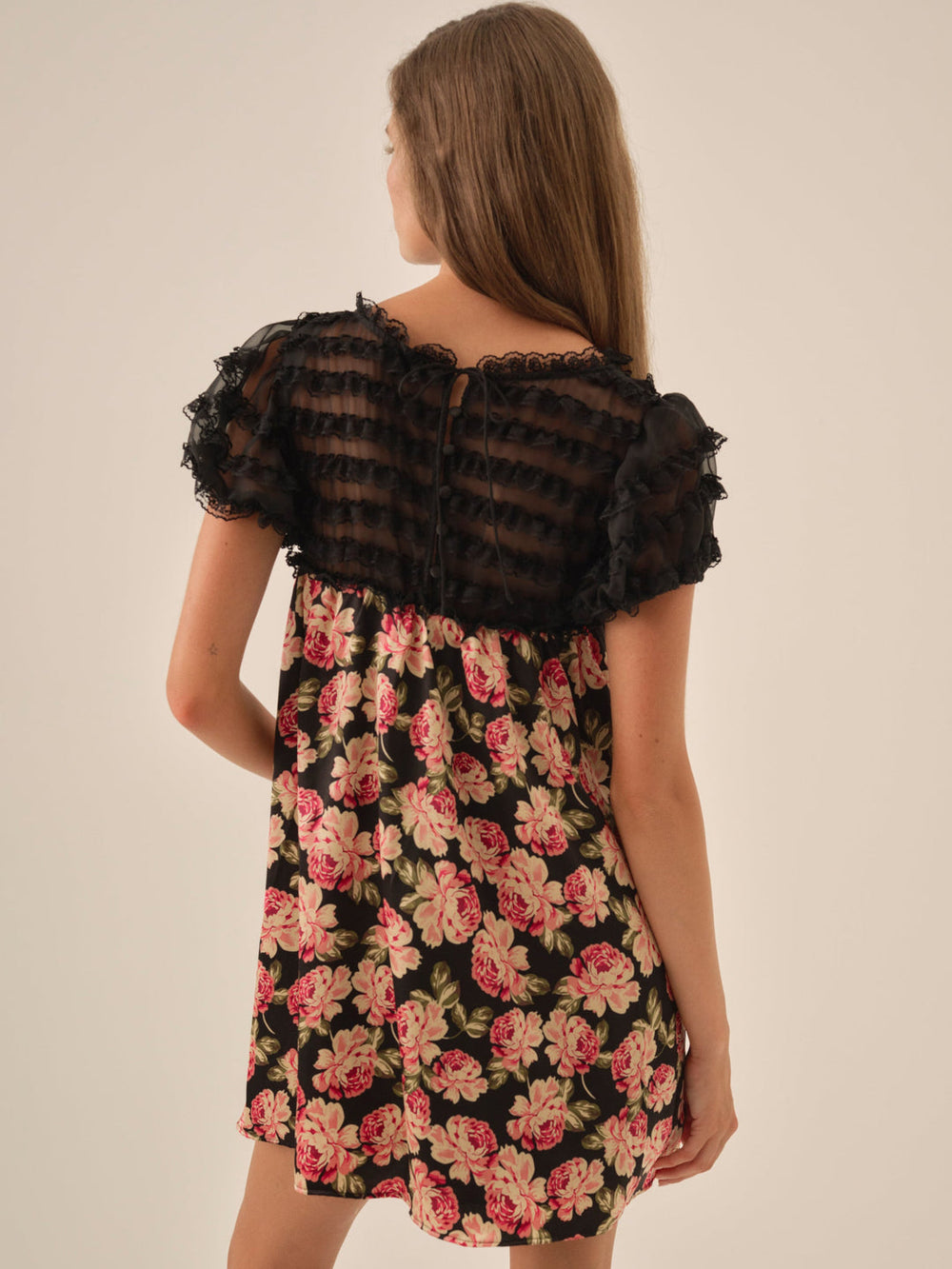 Belmond Floral Mini Dress Black