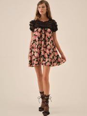 Belmond Floral Mini Dress Black