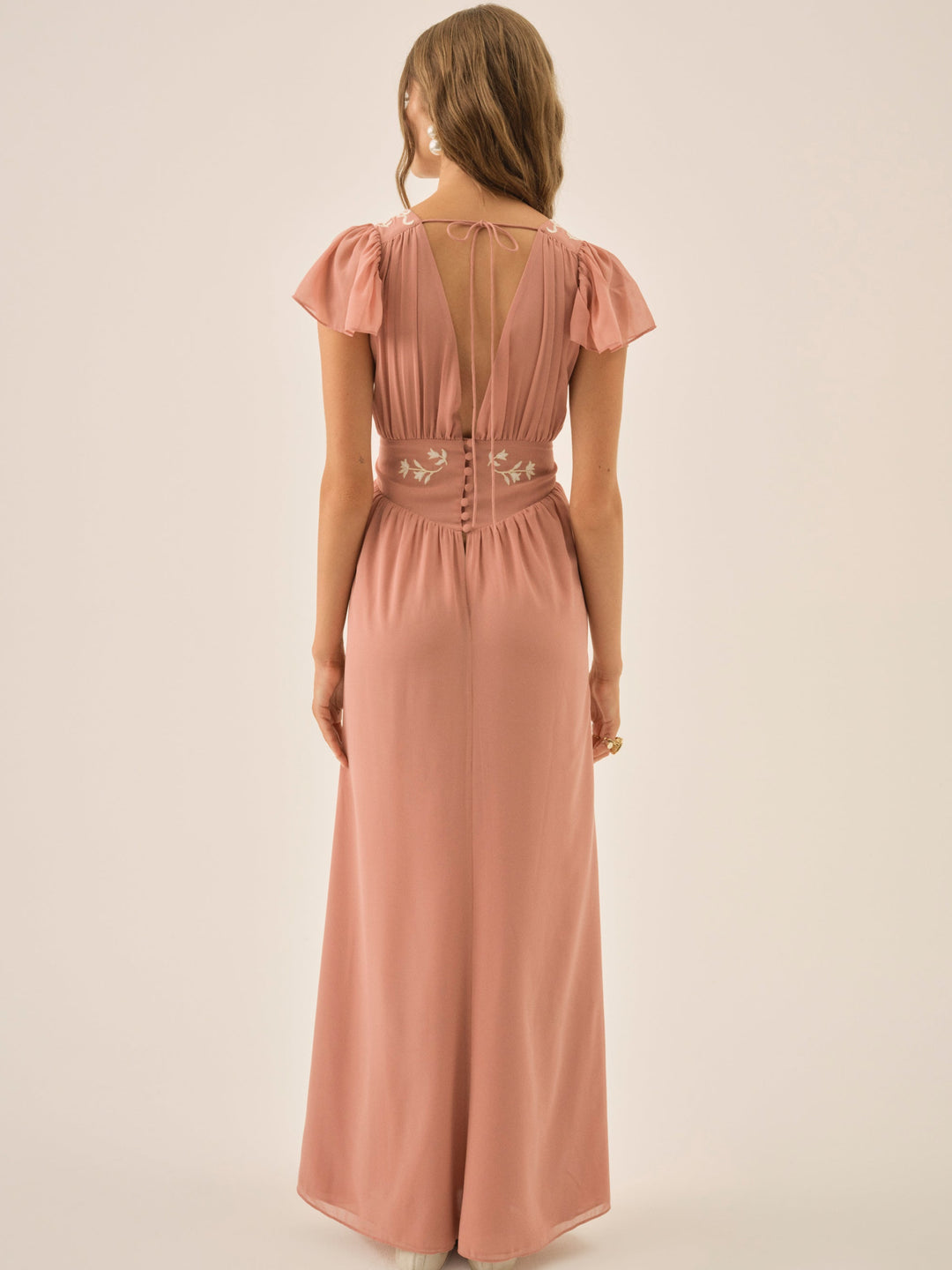 Emmie Chiffon Maxi Dress Mauve