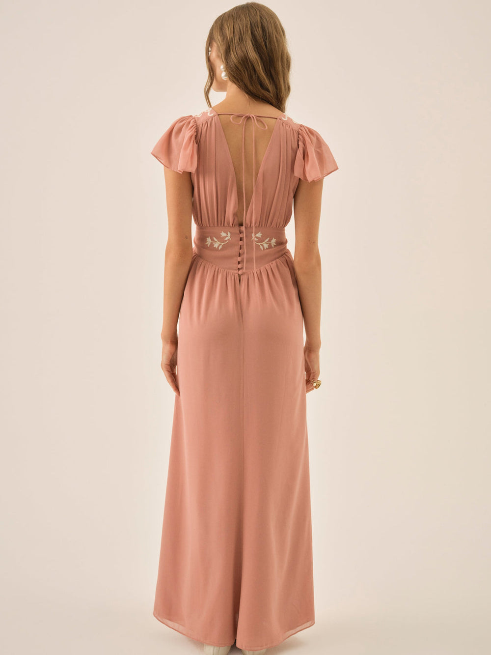 Emmie Chiffon Maxi Dress Mauve