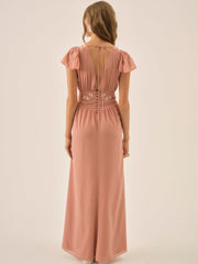 Emmie Chiffon Maxi Dress Mauve