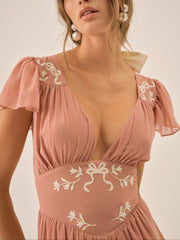 Emmie Chiffon Maxi Dress Mauve